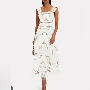 Zimmerman Embroidered Maxi Dress 0